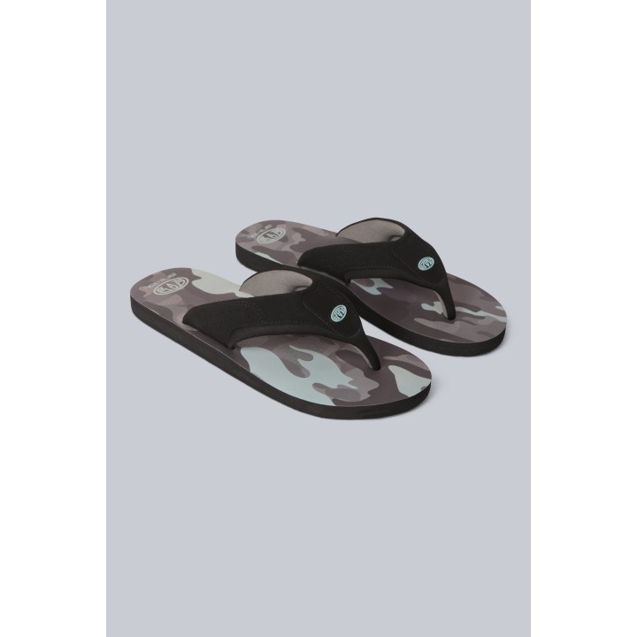 Jekyl Herren-AOP-Flip-Flops - Anthrazitgrau