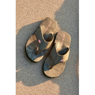 Swish Damen Flip-Flops mit All-Over-Print - Dunkel-Khaki