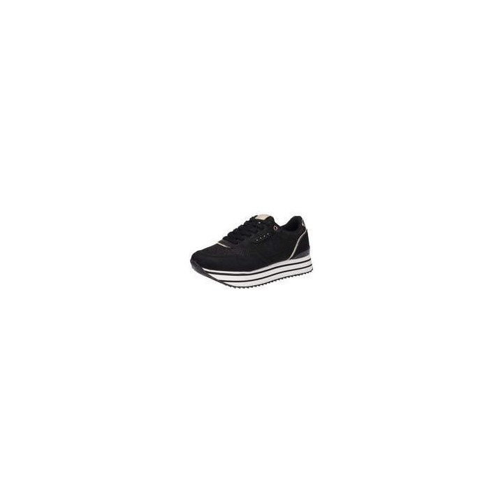 Barbarella Plateau Sneaker Damen schwarz|schwarz|schwarz|schwarz