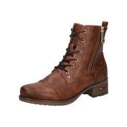 Mustang Schnürstiefelette Damen braun|braun