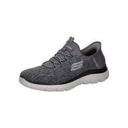 Skechers Slip On Sneaker Herren grau|grau