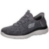 Skechers Slip On Sneaker Herren grau|grau