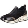 Remonte Slip On Sneaker Damen schwarz|schwarz|schwarz