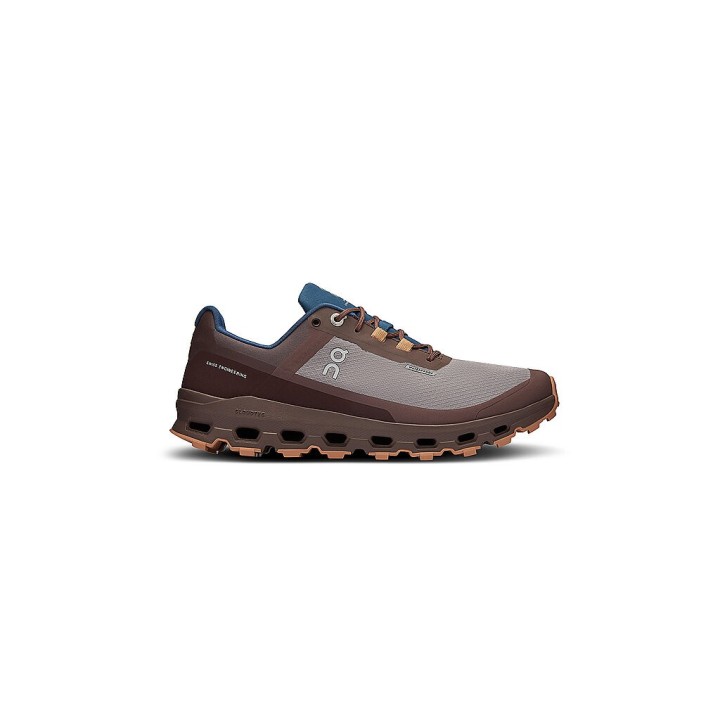 ON Damen Traillaufschuhe Cloudvista Waterproof ZINC GRAPE beere | 37