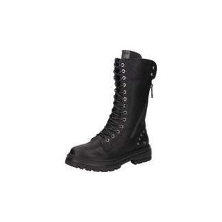 Mustang Schnürstiefel Damen schwarz|schwarz