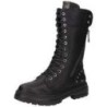 Mustang Schnürstiefel Damen schwarz|schwarz