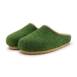 Pantoffelmann Filzclogs mit Fußbett Filzhausschuhe Herren Damen Filz Clog Hausschuhe Hausschuh (1 Paar) für Laminat- und Park