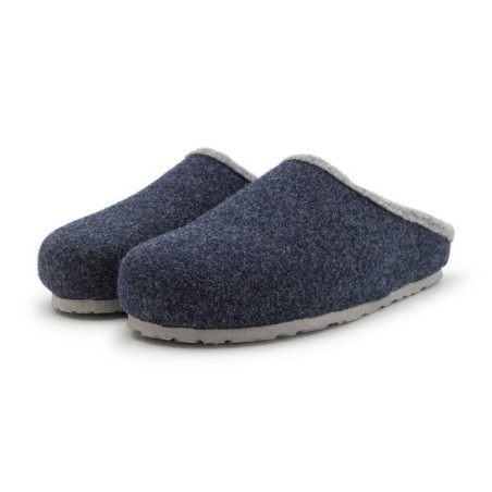 Pantoffelmann Filzclogs mit Fußbett Filzhausschuhe Herren Damen Filz Clog Hausschuhe Hausschuh (1 Paar) für Laminat- und Park