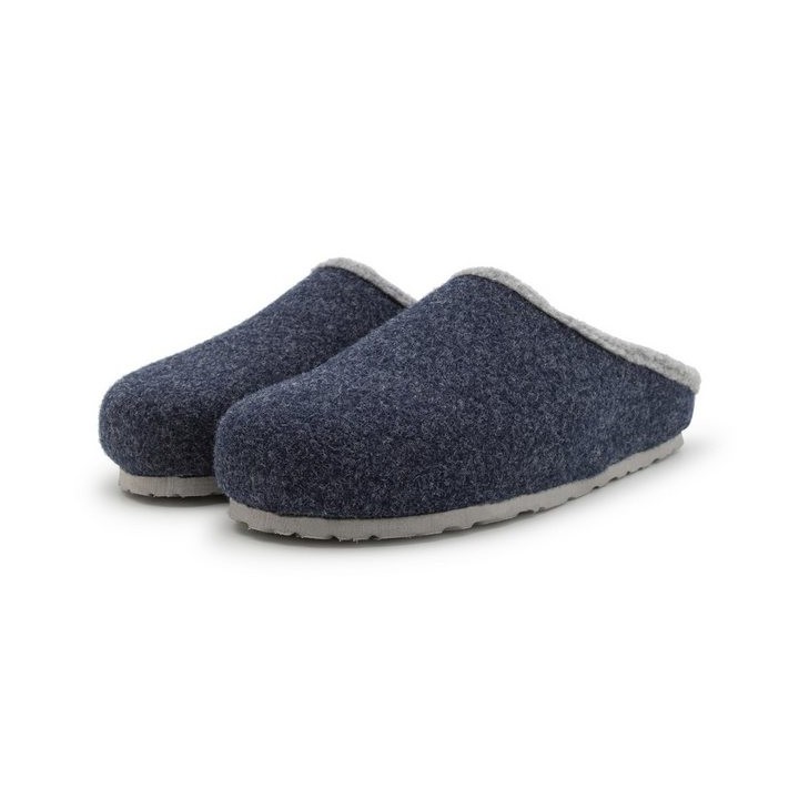 Pantoffelmann Filzclogs mit Fußbett Filzhausschuhe Herren Damen Filz Clog Hausschuhe Hausschuh (1 Paar) für Laminat- und Park