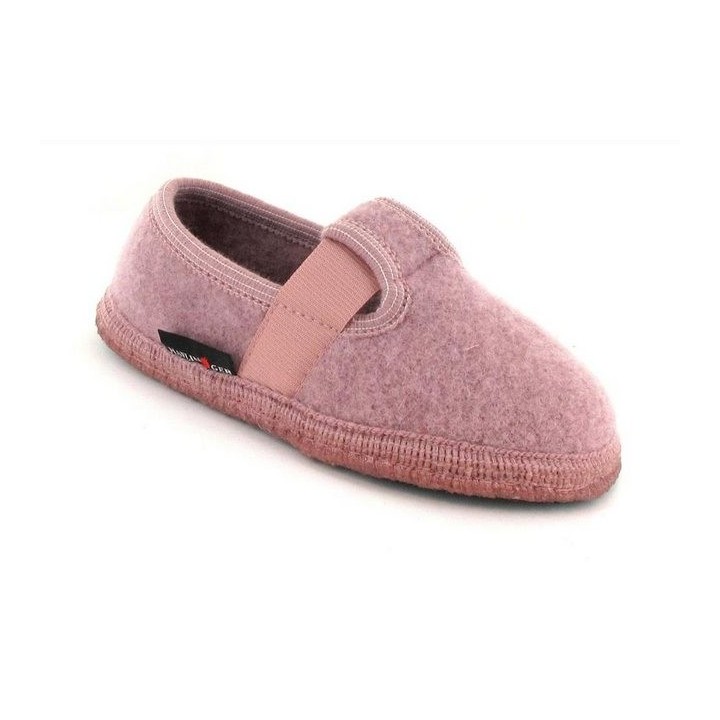 Haflinger leichtes an- und ausziehen Hausschuh mit Gummizug