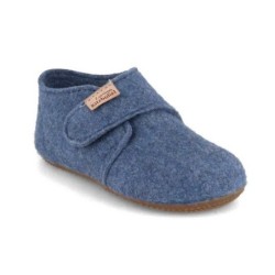 Living Kitzbühel Baby Klettschuh Filz, media blue, kinder, mädchen, jungen, winter Hausschuh