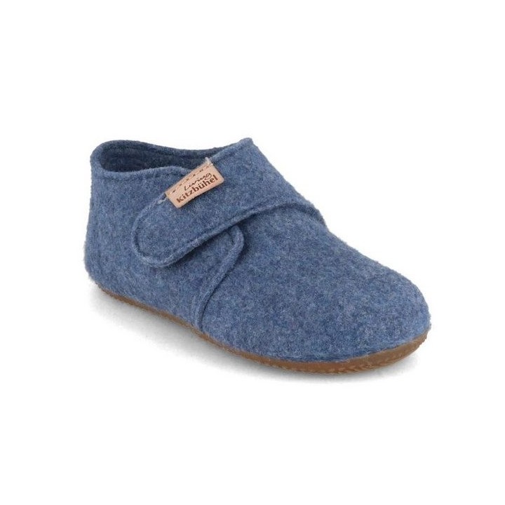 Living Kitzbühel Baby Klettschuh Filz, media blue, kinder, mädchen, jungen, winter Hausschuh