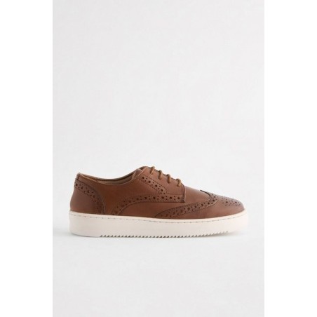 Next Leder-Brogues zum Schnüren, weite Passform Schnürschuh (1-tlg)