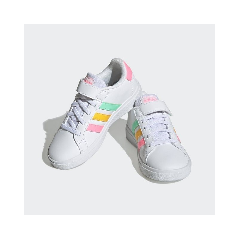 adidas Sportswear GRAND COURT 2.0 KIDS Klettschuh Design auf den Spuren des adidas Superstar