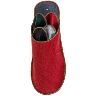 Pantoffelmann Gästepantoffelset Gästeset Filzpantoffel Herren Damen Filz Hausschuhe Pantoffel (1 Paar) für Laminat- und Parke