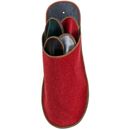 Pantoffelmann Gästepantoffelset Gästeset Filzpantoffel Herren Damen Filz Hausschuhe Pantoffel (1 Paar) für Laminat- und Parke
