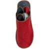 Pantoffelmann Gästepantoffelset Gästeset Filzpantoffel Herren Damen Filz Hausschuhe Pantoffel (1 Paar) für Laminat- und Parke