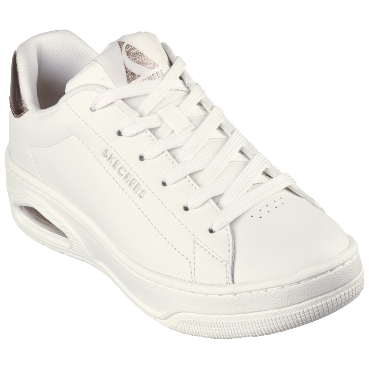 Skechers Sneaker "UNO COURT", mit Metallic-Applikation, Freizeitschuh, Halbschuh, Schnürschuh