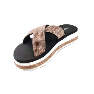 Siebi`s Siebi's Nizza Modische Strandschuhe Badeschuhe Pantoletten mit Plateau Badeschuh