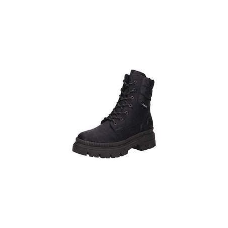 Rieker Schnür Boots Damen schwarz|schwarz