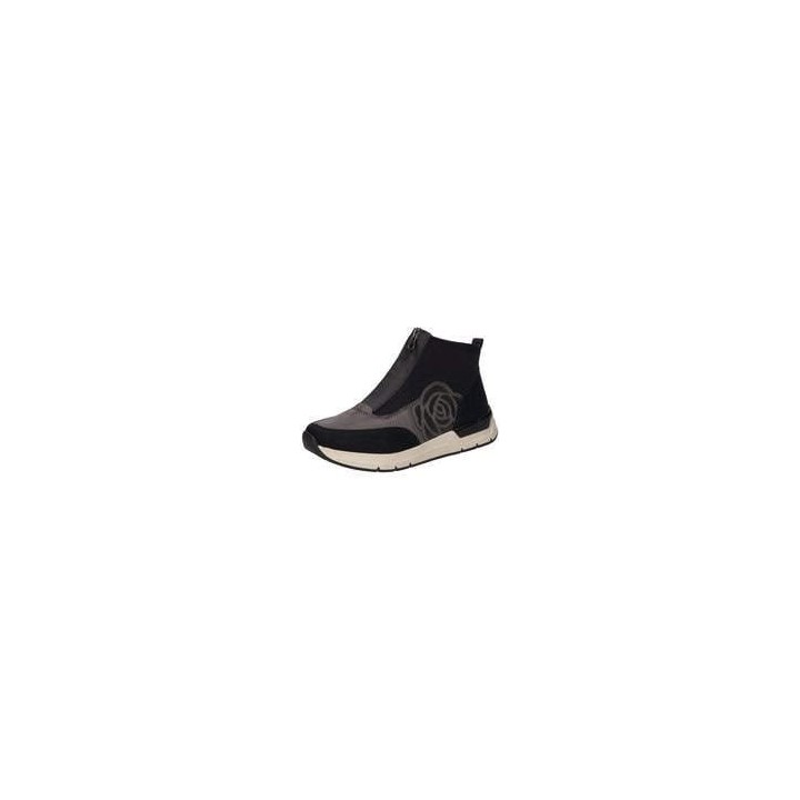Rieker Sneaker Bootie Damen schwarz|schwarz|schwarz|schwarz|schwarz