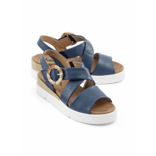 Hallux-Klettsandale Keilabsatz