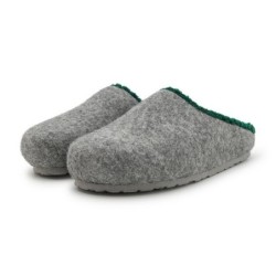 Pantoffelmann Filzclogs mit Fußbett Filzhausschuhe Herren Damen Filz Clog Hausschuhe Hausschuh (1 Paar) für Laminat- und Park