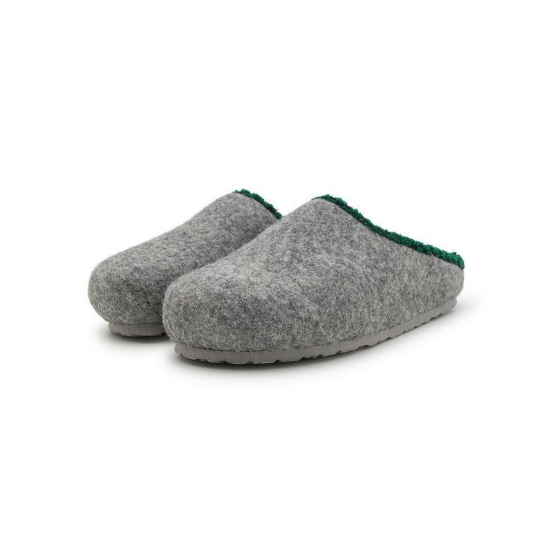 Pantoffelmann Filzclogs mit Fußbett Filzhausschuhe Herren Damen Filz Clog Hausschuhe Hausschuh (1 Paar) für Laminat- und Park