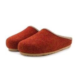 Pantoffelmann Filzclogs mit Fußbett Filzhausschuhe Herren Damen Filz Clog Hausschuhe Hausschuh (1 Paar) für Laminat- und Park