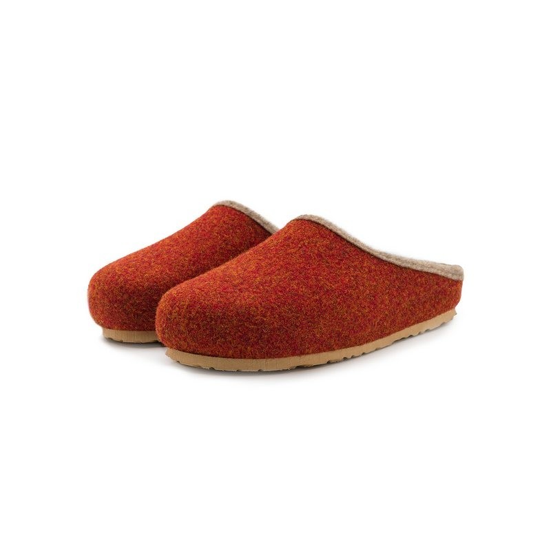 Pantoffelmann Filzclogs mit Fußbett Filzhausschuhe Herren Damen Filz Clog Hausschuhe Hausschuh (1 Paar) für Laminat- und Park