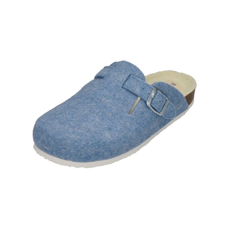 Plakton BLOGG FIELTRO WOOL Hausschuh celeste