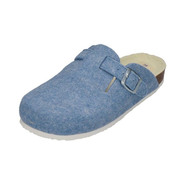 Plakton BLOGG FIELTRO WOOL Hausschuh celeste