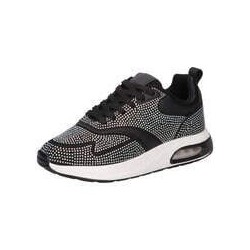 Barbarella Sneaker Damen schwarz|schwarz