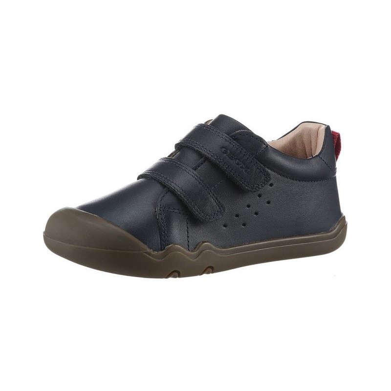 Geox B STEPPIEUP BOY A Lauflernschuh Klettschuh, Barfußschuh, Babyschuh mit Klettverschlüsse
