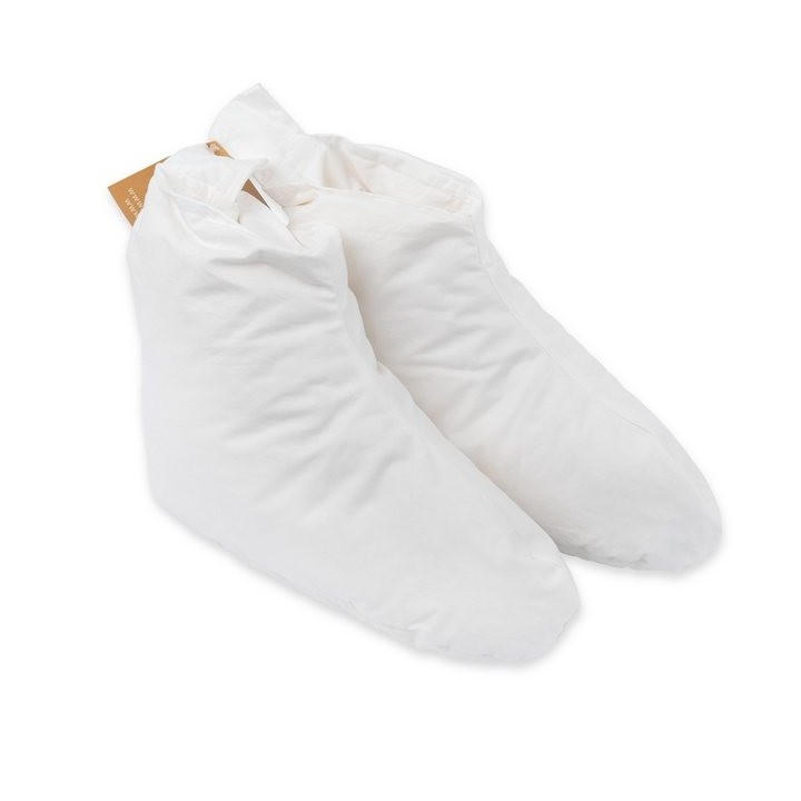 Traumschloss Bettschuh Daunenschuh Ideal für kalte Winter-Nächte, Hält Füße warm