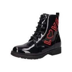 Puccetti Schnür Boots Mädchen schwarz|schwarz|schwarz
