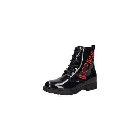 Puccetti Schnür Boots Mädchen schwarz|schwarz|schwarz