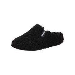 Verbenas York Curly Hausschuhe Damen schwarz|schwarz
