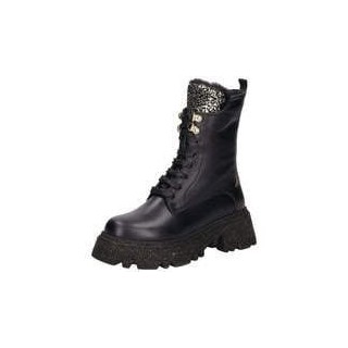 2Go Fashion Schnür Boots Damen schwarz|schwarz