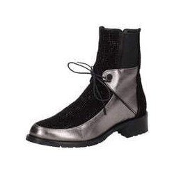 2Go Fashion Schnürstiefelette Damen schwarz|schwarz