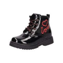 Leone for Kids Schnür Boots Mädchen schwarz|schwarz|schwarz|schwarz|schwarz|schwarz|schwarz|schwarz