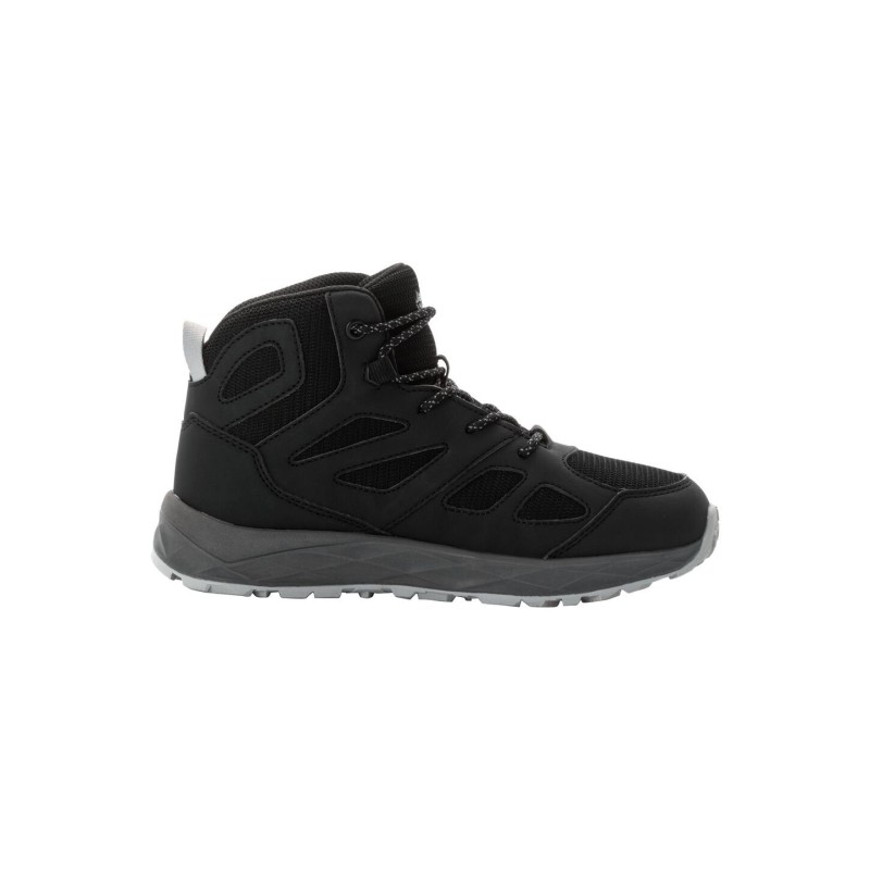 Jack Wolfskin Woodland 2 Texapore Mid Kids Wasserdichte Wanderschuhe Kinder 33 grey,black Phantom