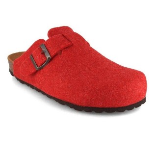 Tuffeln Clogs Filzpantoffeln Feierabend Pantoletten mit Schnalle Hausschuh mit Korkfußbett