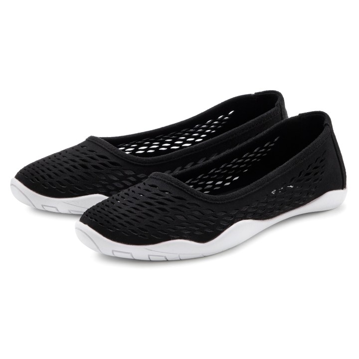 LASCANA Ballerina, Freizeitschuh, Slipper, Halbschuh superleicht, flexible Sohle VEGAN