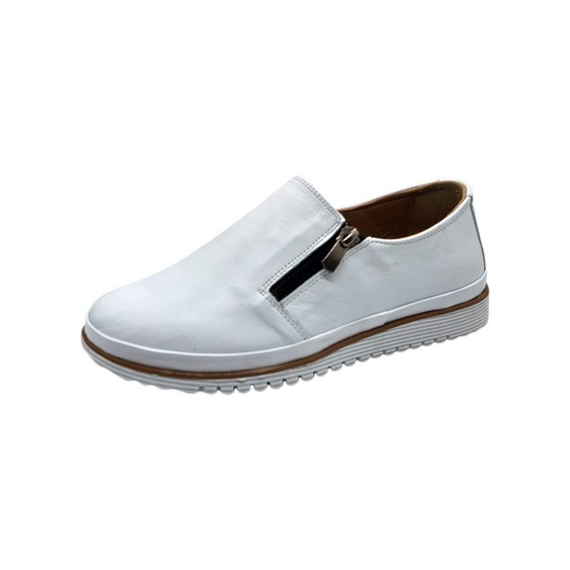 Yu&Luk Damen Schuhe Slipper Halbschuh, Schlupfschuh, Freizeitschuh mit Stretch und Reißverschluss