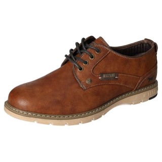 Mustang Shoes Schnürschuh, Freizeitschuh, Halbschuh, Schnürschuh mit Logoschriftzug