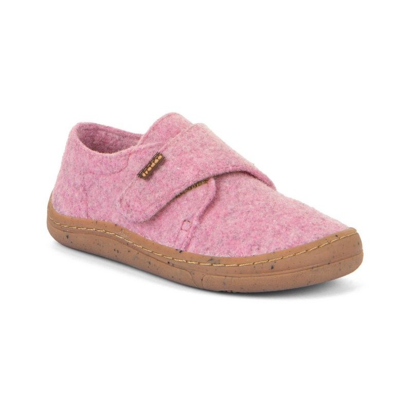 froddo® BAREFOOT WOOLY Hausschuh Klettschuh, Kindergartenschuh mit Wollfutter