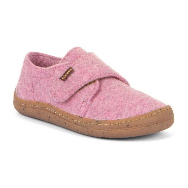 froddo® BAREFOOT WOOLY Hausschuh Klettschuh, Kindergartenschuh mit Wollfutter