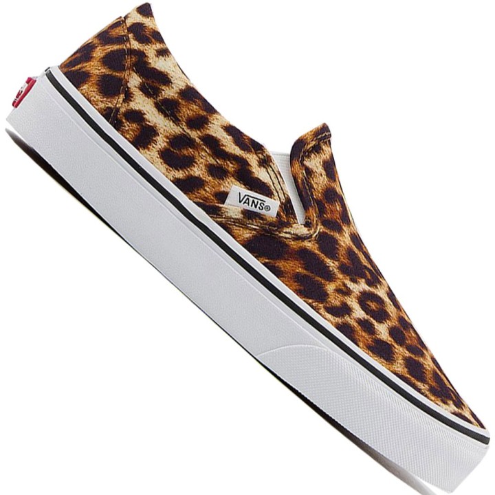 Vans Classic Slip-On Leopard Black True White