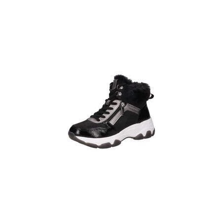 Bugatti Schnür Boots Damen schwarz|schwarz